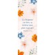 Signet Fleurs en aquarelle bleues, oranges et roses