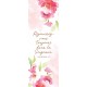 Signet Fleurs roses et feuilles en aquarelle