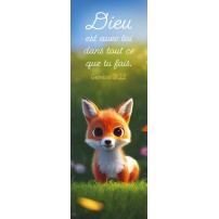 Signet Petit renard debout dans l'herbe