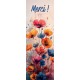 Signet Fleurs multicolores en aquarelle