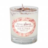 Bougie parfumée champagne et roses