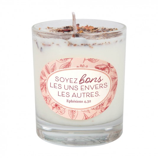 Bougie parfumée champagne et roses