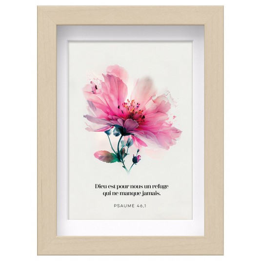 Mon cadre inspiration - Dieu est pour nous un refuge...