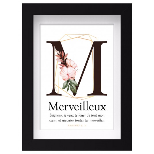 Mon cadre inspiration - M comme Merveilleux