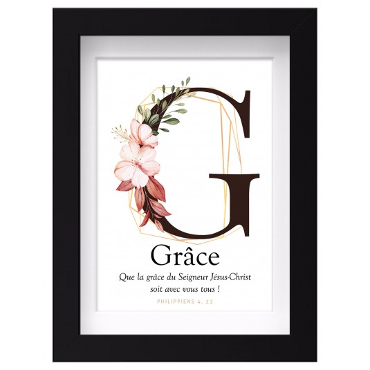 Mon cadre inspiration - G comme Grâce