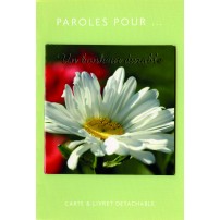 Carte Double Paroles pour.. Un bonheur durable