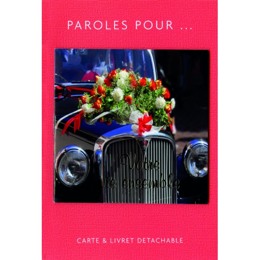 Carte Double Paroles pour.. Votre vie ensemble
