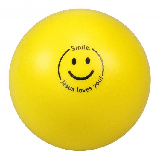 Balle "Smiley" jaune
