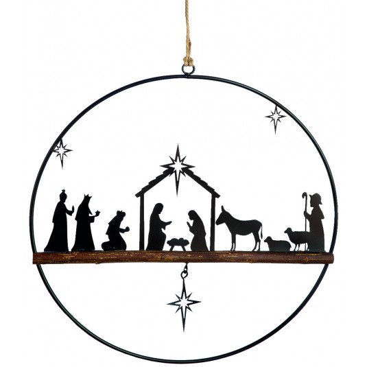 Décoration crèche suspendue