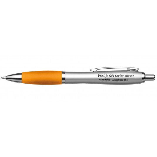 Stylo à bille Mot d'ordre 2026, orange