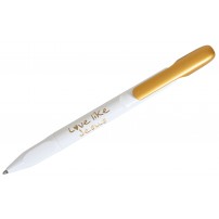 Stylo à bille "Love like Jesus" blanc/doré