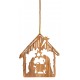 Décoration "crèche" en bois d'olivier