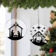 Décoration crèche/étoiles à suspendre