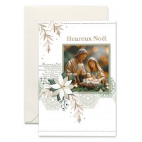 Carnet Hn Marie, Joseph et Jésus feuilles dorées