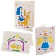 Kit de cartes de la Nativité en vitrail