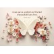 Carte Avec Verset Papillon et fleurs en origami