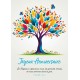 Carte Avec Verset Arbre multicolore et papillons dessinés