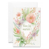 Carnet Mariage Composition florale en aquarelle