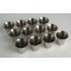 12 gobelets Sainte Cène en inox 