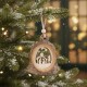 Suspension cloche en bois Crèche 