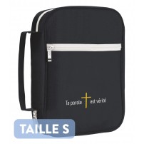 Housse pour Bible noire "Ta parole est vérité" taille S