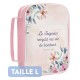 Housse pour Bible large "Le Seigneur remplit ma vie de bonheur"