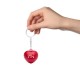 Porte-clé cœur antistress rouge