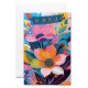 Carnet Anniversaire Fleurs multicolores stylis&eacute;es