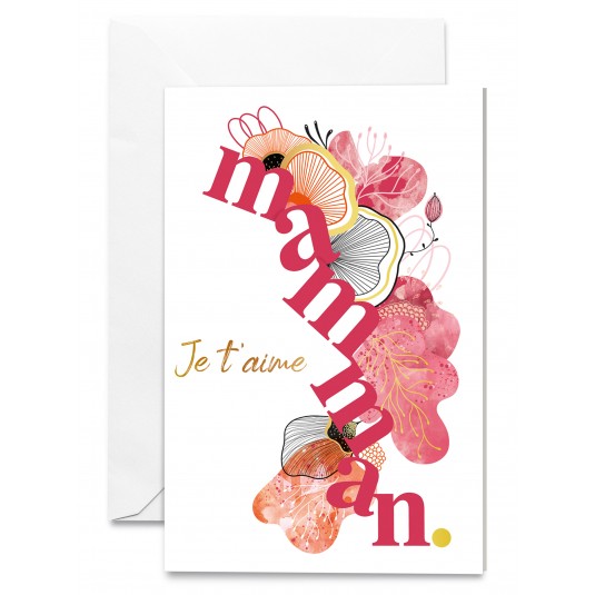 Carnet Composition florale stylis&eacute;e