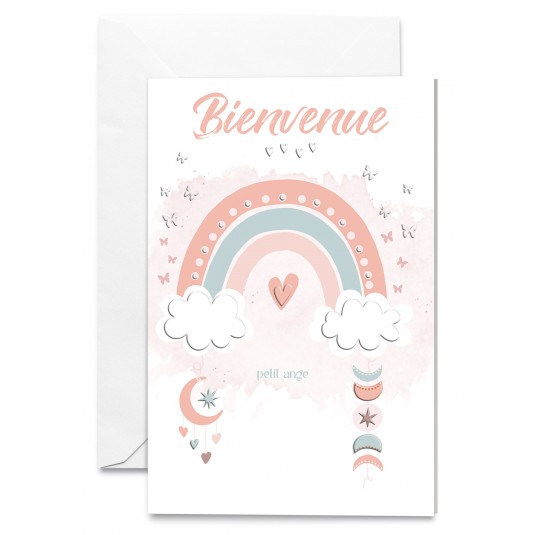 Carnet Naissance Arc-en-ciel et nuages, mobiles