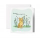 Carnet Carre Anniversaire Chaton et plantes