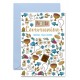 Carnet Communion Motifs de poissons, colombes, bougies, coupes...