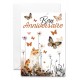 Carnet Anniversaire Chat roux et papillons