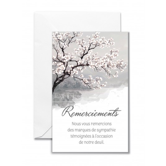 Mignonnette Rsc Arbre en fleur sur un lac