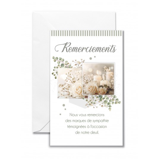 Mignonnette Rsc Bougies, rose blanche et branches