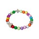 Bracelet de perles r&eacute;fl&eacute;chissantes &laquo;&nbsp;Enfant&nbsp;&raquo; multicolore