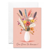 Carnet Dessin d'un bouquet de fleurs dans un vase