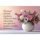 Mini-carte Bouquet de fleurs dans un vase