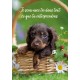 Mini-carte Chiot dans un panier avec des fleurs