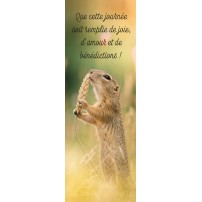 Signet Un spermophile reniflant un &eacute;pi de bl&eacute;