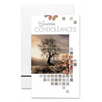 Carnet Condol&eacute;ances Arbre sur le flanc d'une colline et carr&eacute;s