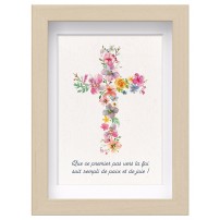 Mon cadre inspiration - Croix en fleurs