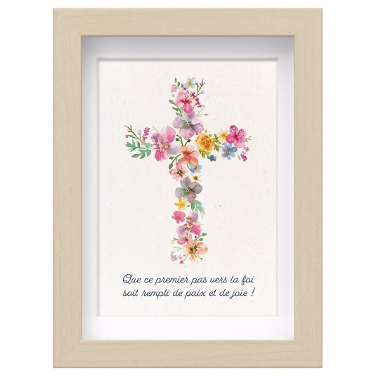 Mon cadre inspiration - Croix en fleurs