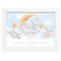 Cadre poster enfant &eacute;l&eacute;phanteau