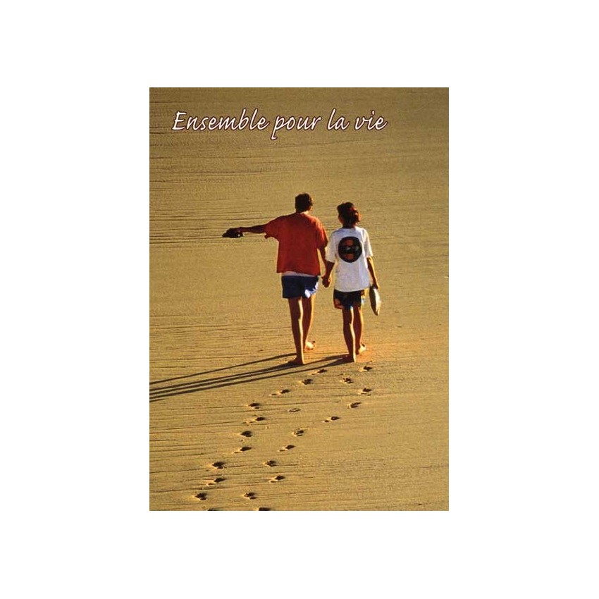 Carte Avec Message Couple (Ensemble pour la vie)