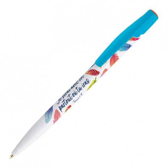 Stylo collection "Je serai avec toi" bleu