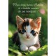 Mini Carte Chaton dans l'herbe
