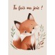 Mini Carte Renardeau dessiné