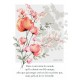 Carte Avec Verset Aquarelle d'un bouquet de fleurs