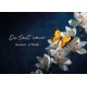 Carte Avec Message Papillon sur une branche de fleurs blanches